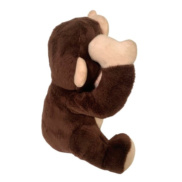Spark Create Imagine Peek A Boo Brown Monkey Shim Plush Stuffed Animal Toy Doll - Picture 4 of 5